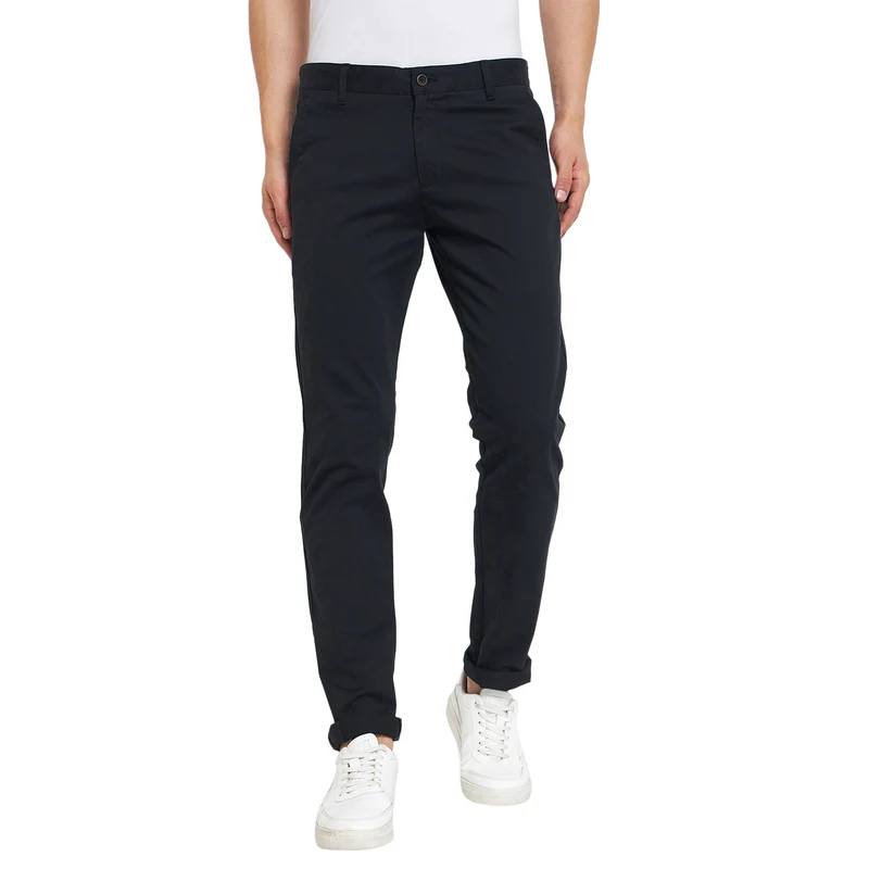 Duke Stardust Men Solid Chinos Trousers (SDT4512) Teal / 36 / Solid