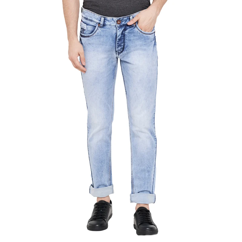 Duke Stardust Men Slim Fit Jeans (SDD5082) 38 / L.Blue / Washed