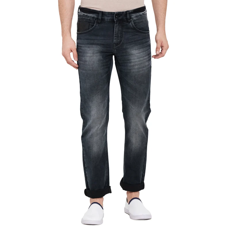 Duke Stardust Men Slim Fit Jeans (SDD5099) Carbon Black / 36 / Washed