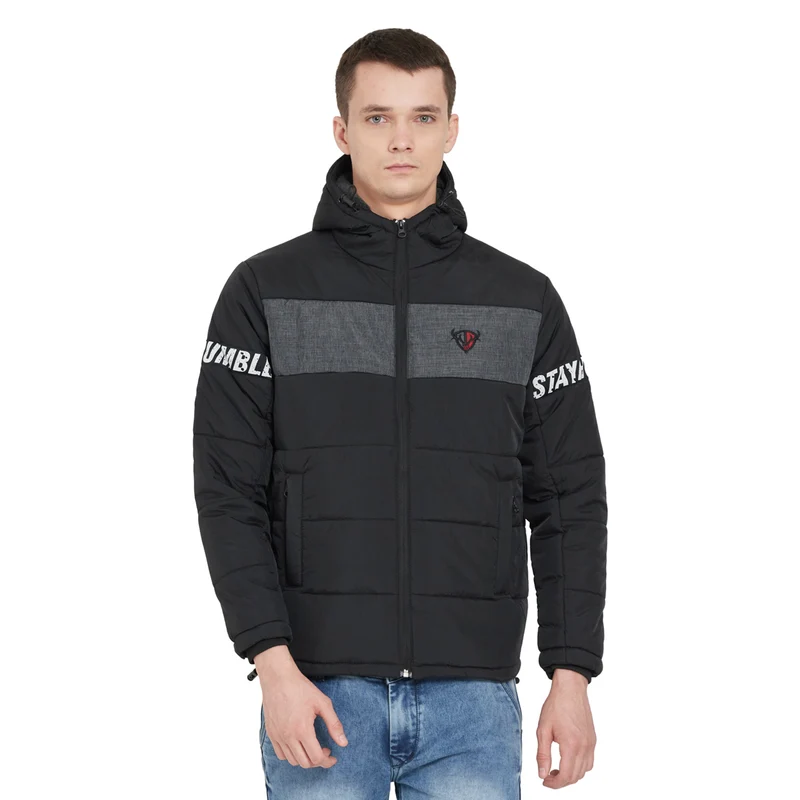 Duke Urban Men Full Sleeve Jacket (SDZ895) M / Black / Colorblock