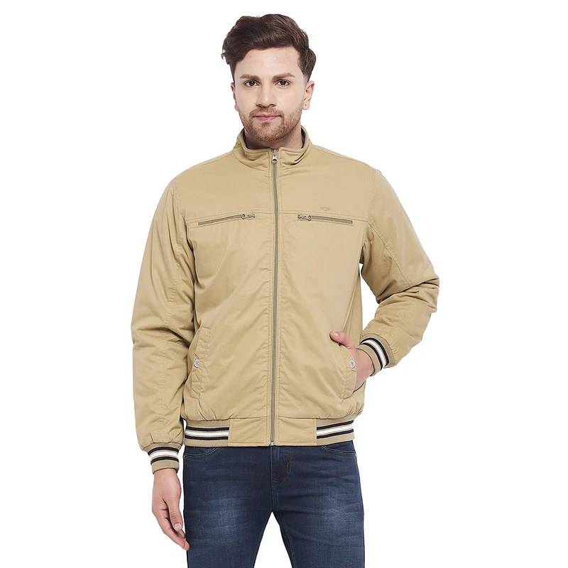 Duke Urban Men Full Sleeve Jacket (SDZ924) Fawn / S / Solid