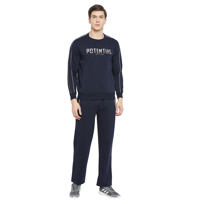 Duke Urban Men Solid Track-Suit (LF3715) Navy / XL / Solid
