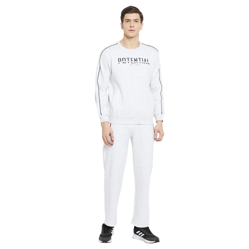 Duke Urban Men Solid Track-Suit (LF3715) L.Grey Melange / XXL / Solid