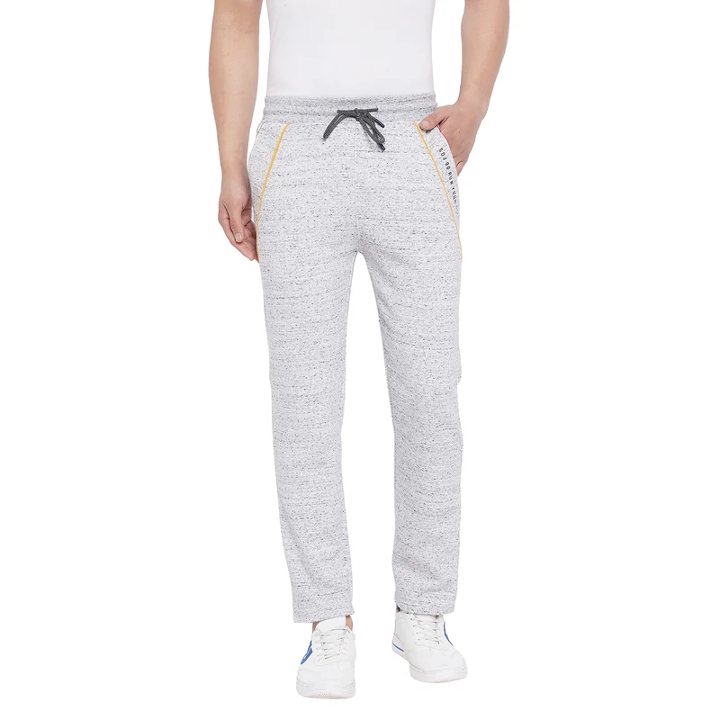 Duke Urban Men Self Design Track-Pant (LF5569) L.Grey Melange / L / Self Design