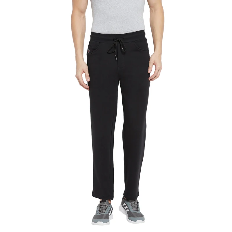 Duke Stardust Men Regular Track-Pant (LF5574) Black / L / Solid
