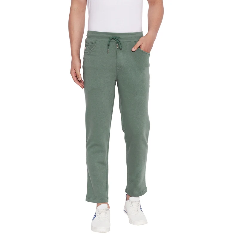 Duke Stardust Men Regular Track-Pant (LF5574) Stone Green / L / Solid