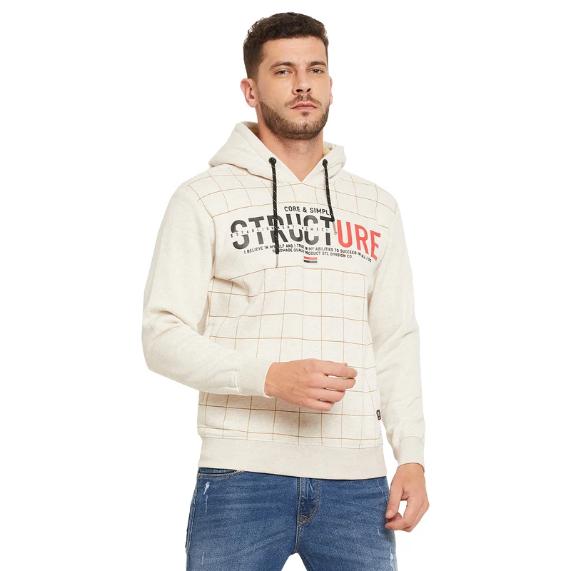 Duke Urban Men Hooded Sweatshirt (LF3822) Cloud / M / Printed