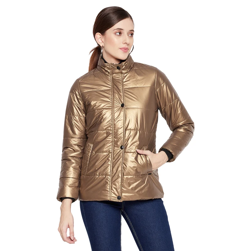 Duke Urban Women Full Sleeve Jacket (SDZ6745) Copper / M / Solid