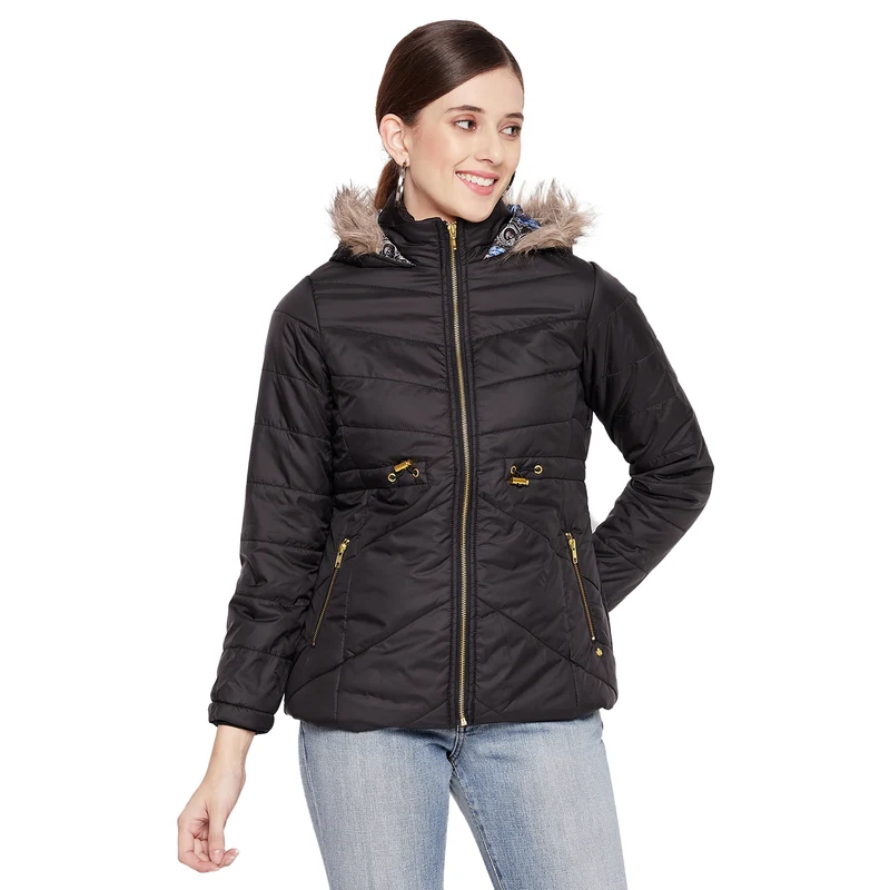 Duke Urban Women Full Sleeve Jacket (SDZ6693) Black / M / Slim