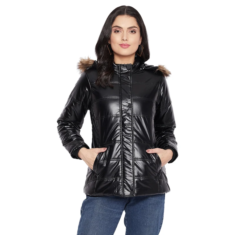 Duke Urban Women Full Sleeve Jacket (SDZ6714) XL / Black / Solid