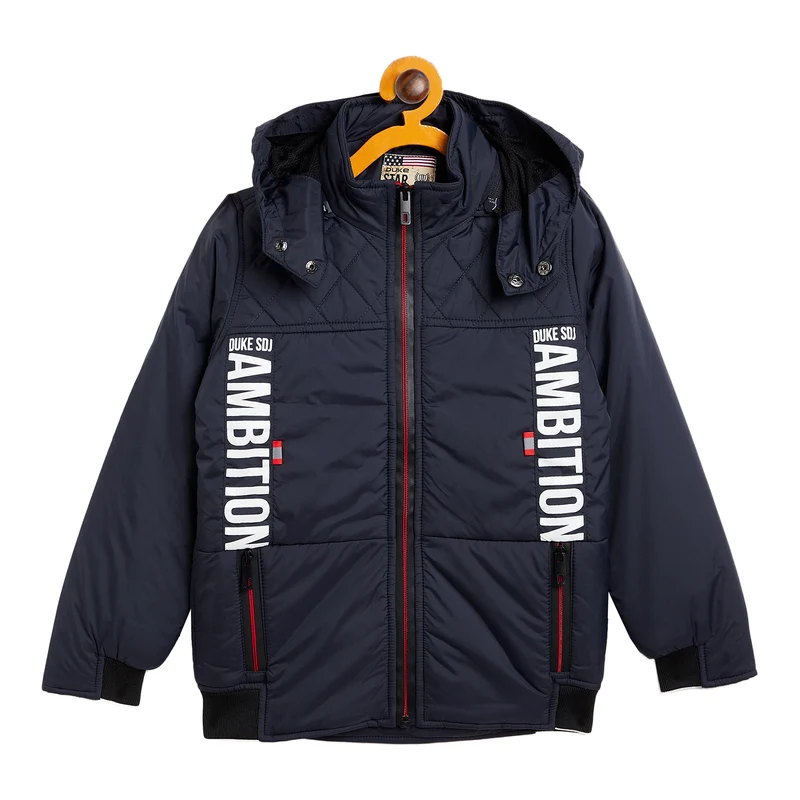 Duke Urban Boys Full Sleeve Quilted Jacket (SDZ2007) Navy / 32 / Solid