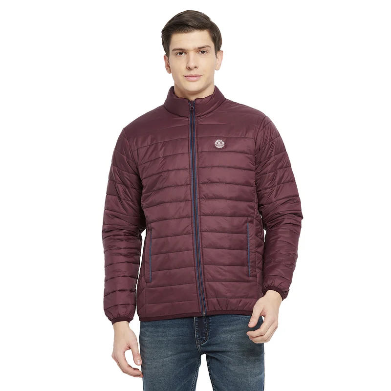 Duke Urban Men Full Sleeve Jacket (WSDZ834) Wine / L / Solid