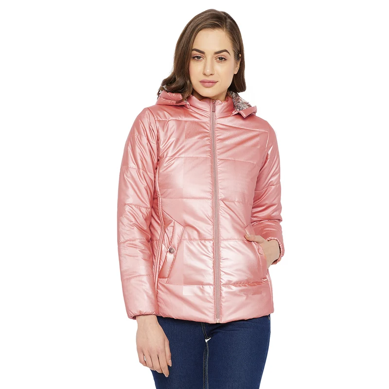 Duke Urban Women Full Sleeve Jacket (SDZ6688) XXL / Pink / Solid