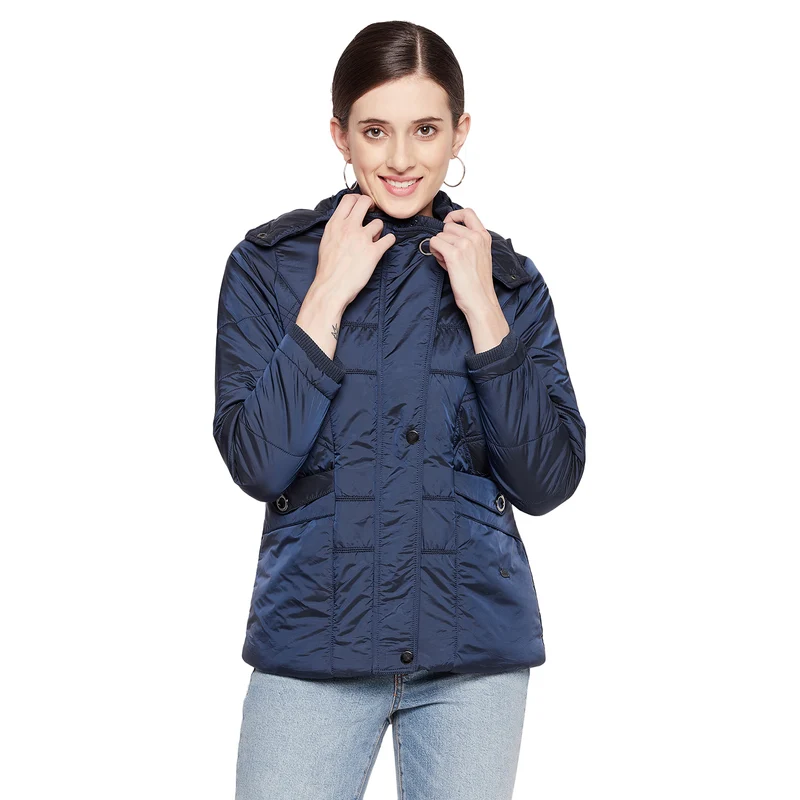 Duke Urban Women Full Sleeve Jacket (SDZ6689) Navy / XXL / Solid