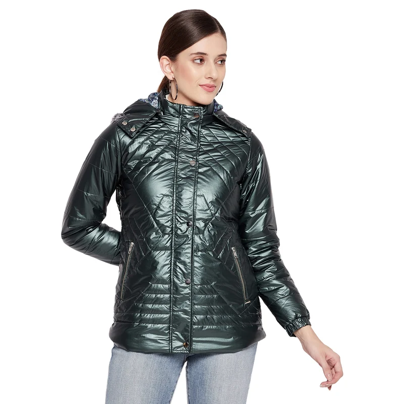 Duke Urban Women Full Sleeve Jacket (SDZ6701) Petrol / M / Solid