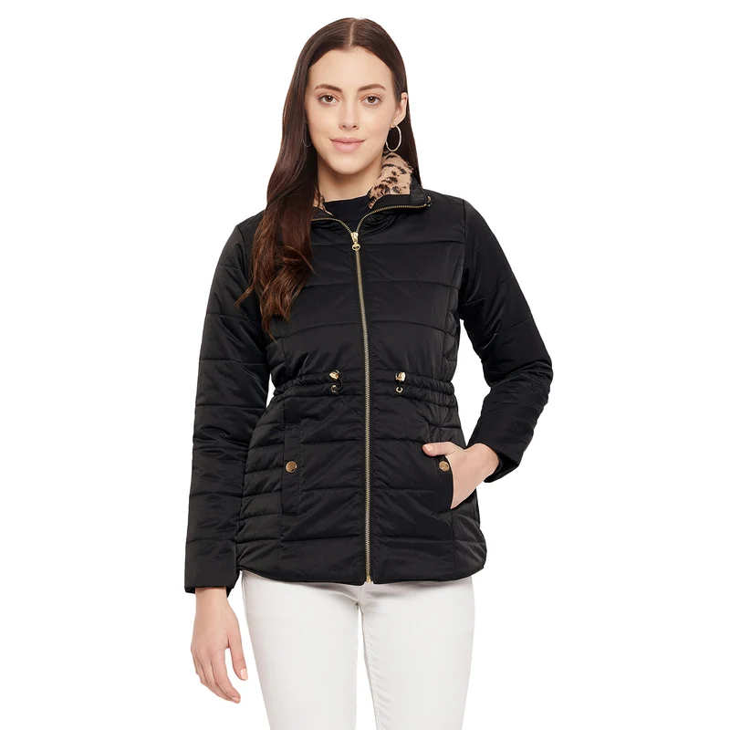 Duke Urban Women Full Sleeve Jacket (SDZ6706) XL / Black / Solid