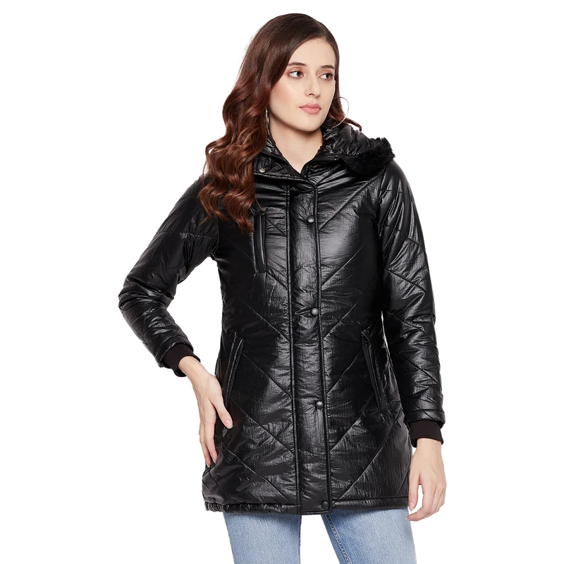 Duke Urban Women Full Sleeve Jacket (SDZ6744) Black / L / Solid