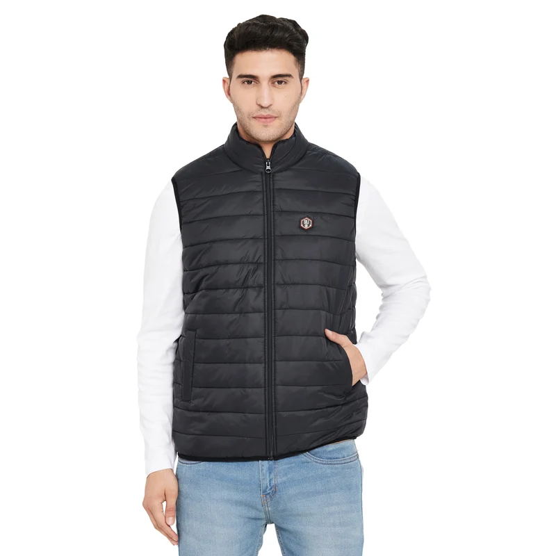 Duke Urban Men Sleeveless Jacket (WSDZ835) S / Black / Solid