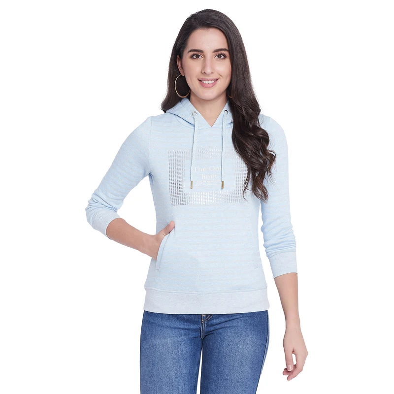 Duke Urban Women Hooded Sweatshirt (LFX774) XXL / Skyway Mix / Striped