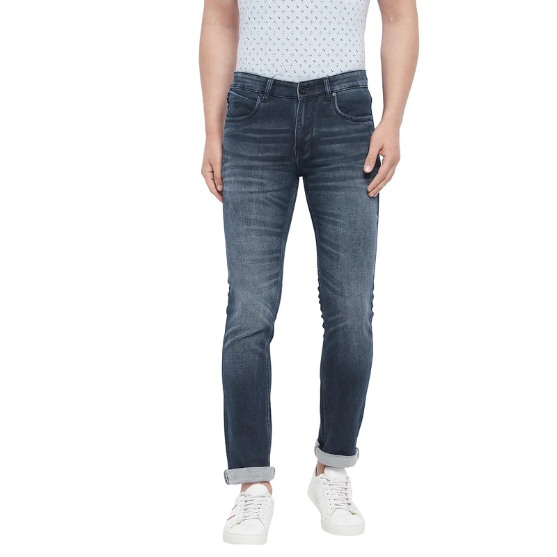 Duke Stardust Men Slim Fit Jeans (SDD5139) Navy / 32 / Washed