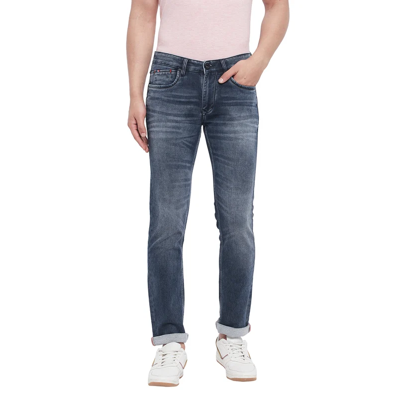 Duke Stardust Men Slim Fit Jeans (SDD5141) Navy / 34 / Washed