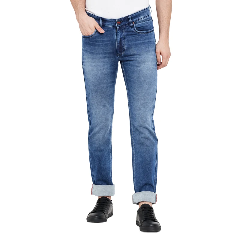 Duke Stardust Men Slim Fit Jeans (SDD5141) Blue / 32 / Washed