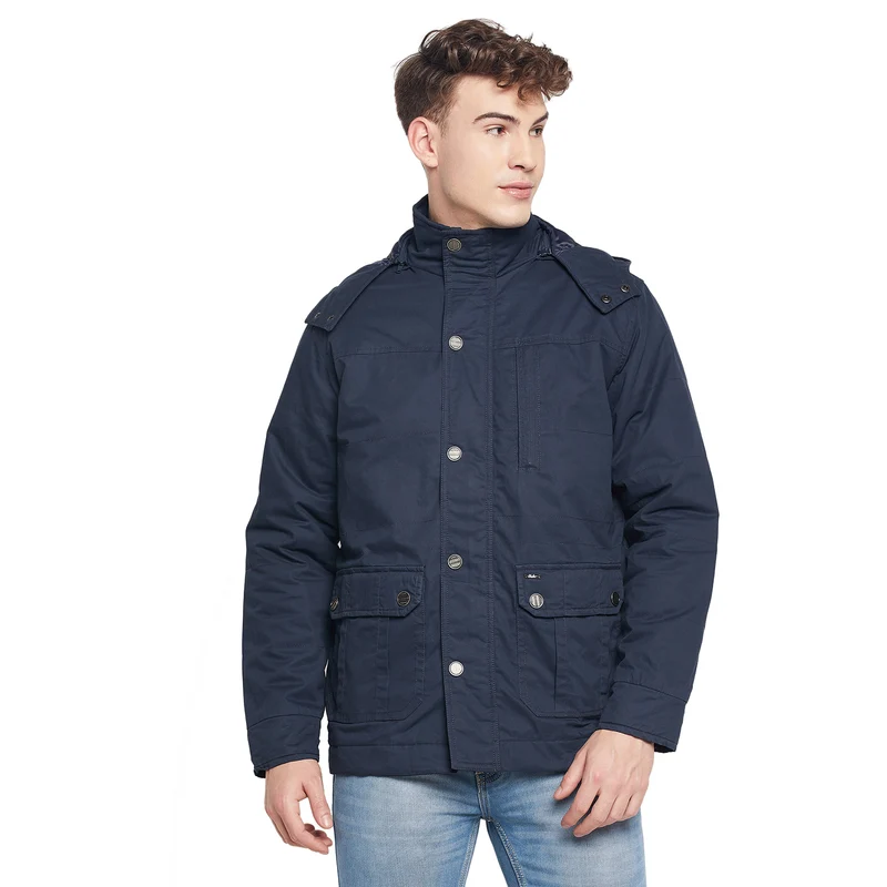 Duke Urban Men Full Sleeve Jacket (SDZ842) Navy / XL / Solid