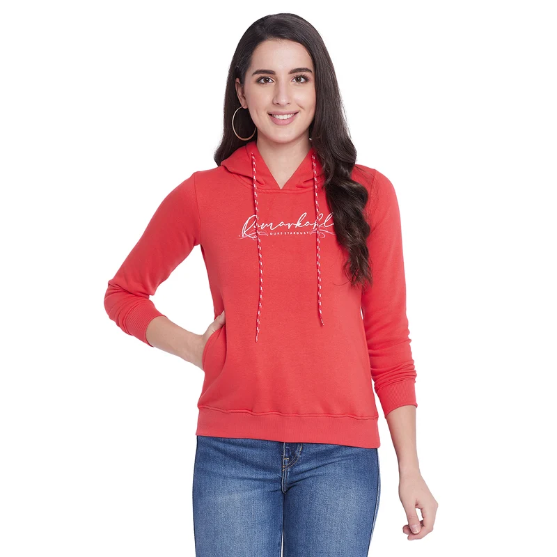 Duke Urban Women Hooded Sweatshirt (LFX788) L / Hot Pink / Solid