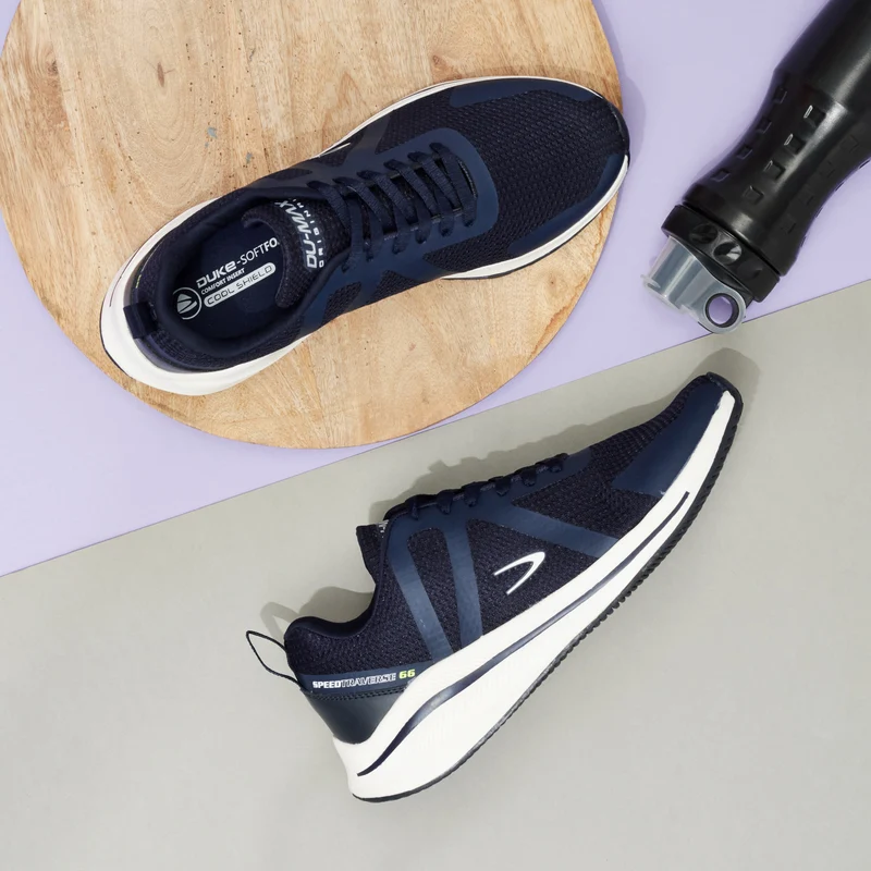 Duke Men Sports Shoes (FWOL1395) Navy / UK 7 / Textured