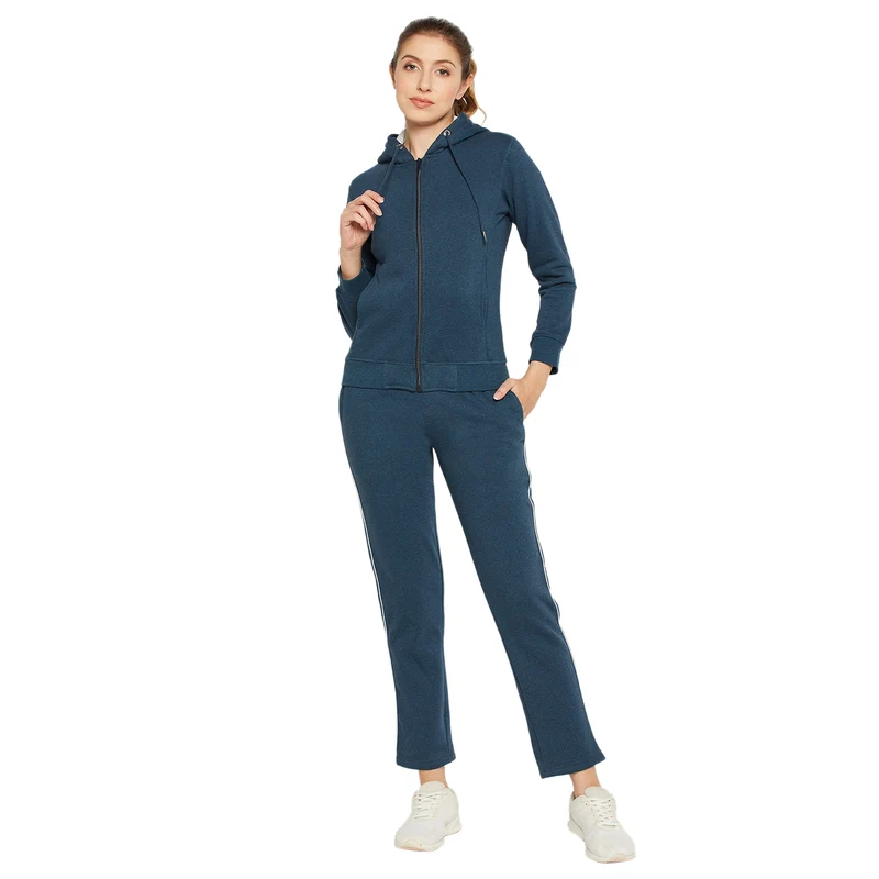 Duke Urban Women Solid Track Suit (LFX798) Petrol Mix / XXL / Solid