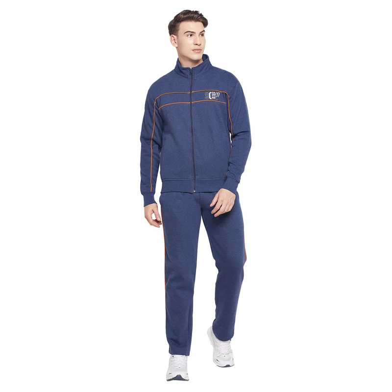 Duke Urban Men Zipper Regular Track Suit (LF3717) Navy Mix / M / Solid