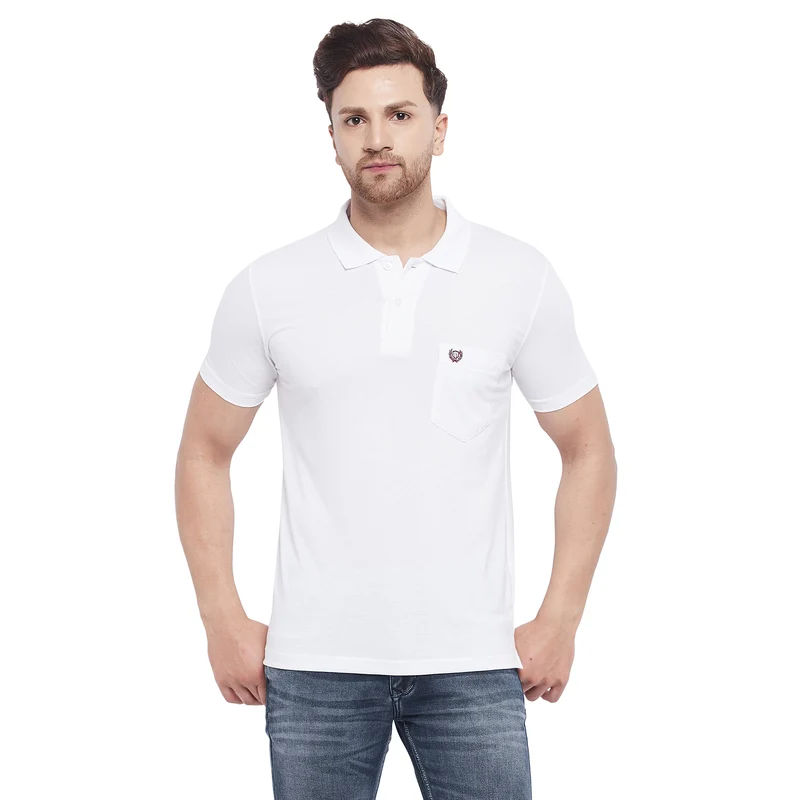Duke Stardust Men Half Sleeve Cotton T-Shirt (ONSD38) Off White / XL / Solid