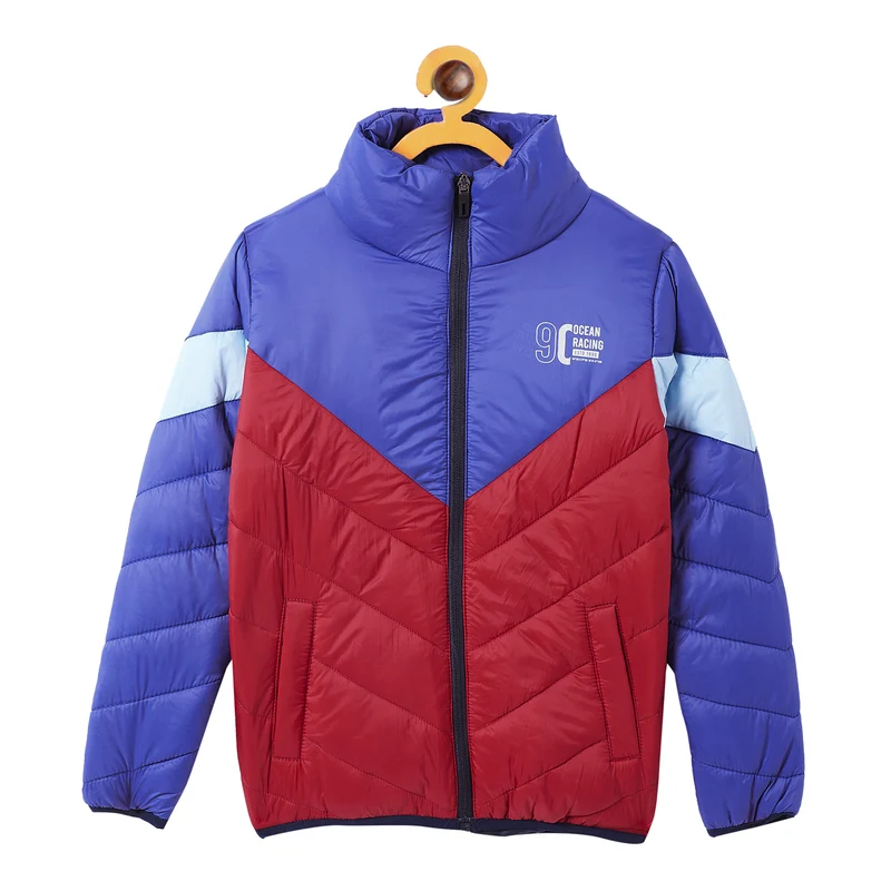 Duke Urban Boys Full Sleeve Quilted Jacket (SDZ2009) 32 / Denim / Colorblock