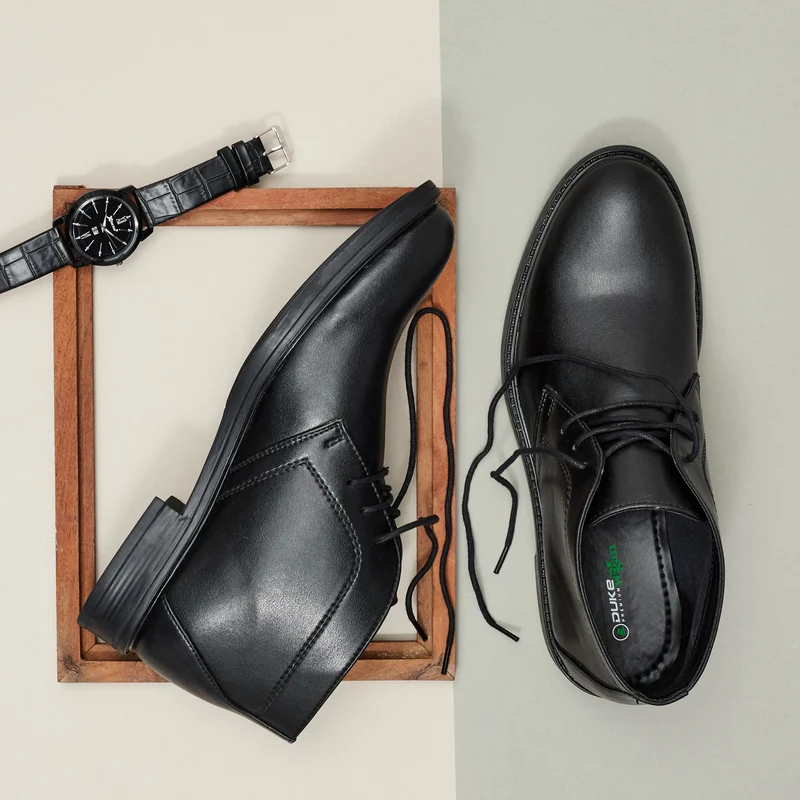 Duke Men Formal Shoes (FWOL805) UK 7 / Black / Solid Contrast
