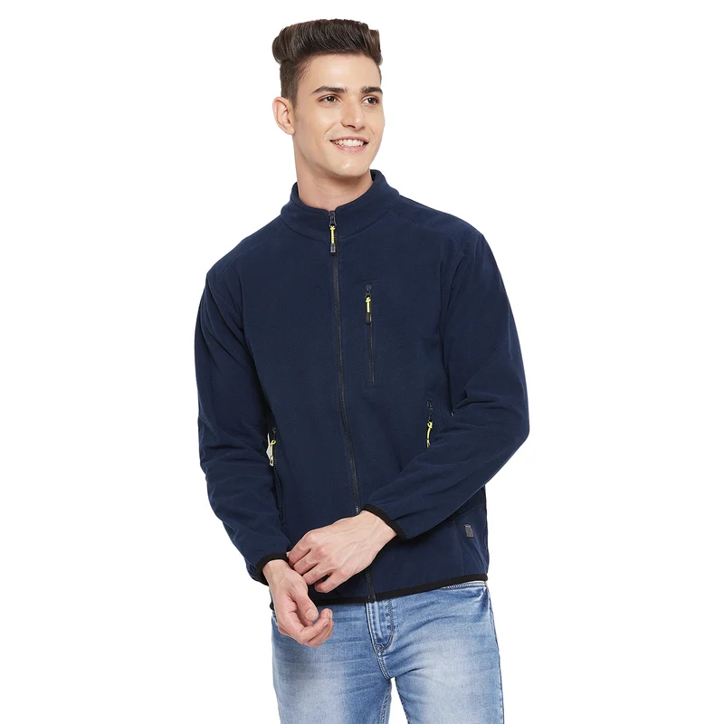 Duke Urban Men High Neck Sweatshirt (LF3885S) Navy / M / Solid