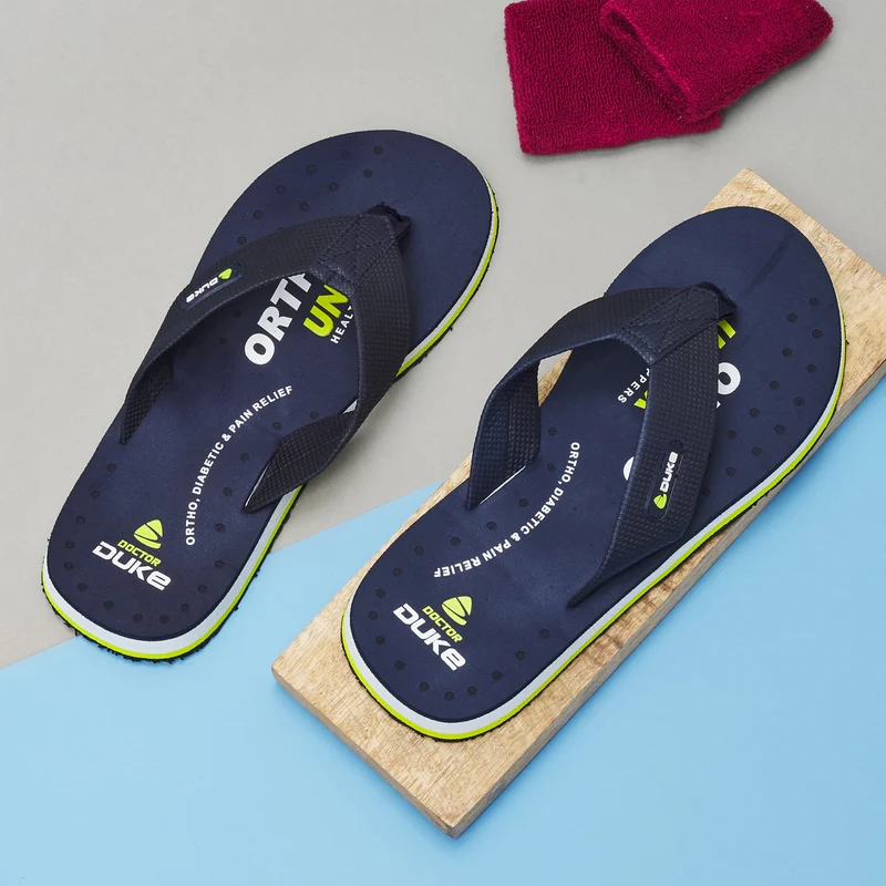 Duke Men Doctor Duke Flip-flops (DRDUKE02) UK 10 / Navy / Printed