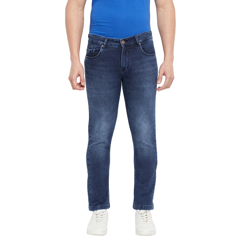 Duke Stardust Men Slim Fit Stretchable Jeans (SDD5153) Blue / 34 / Washed