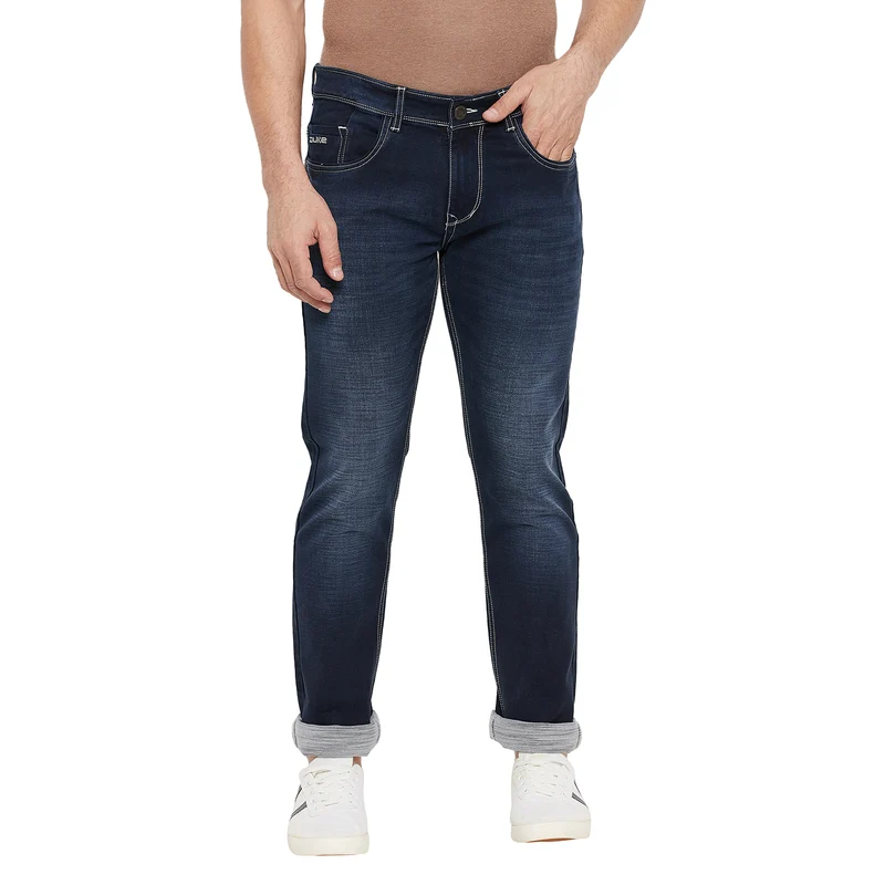 Duke Stardust Men Slim Fit Stretchable Jeans (SDD5185) 38 / Indigo / Washed