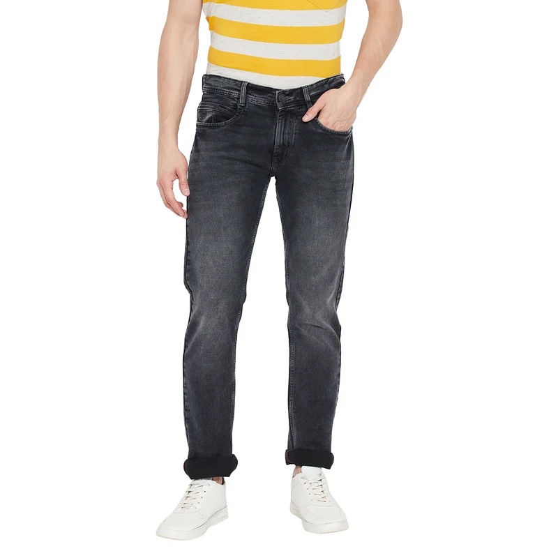 Duke Stardust Men Slim Fit Stretchable Jeans (SDD5183) D.Grey / 32 / Washed
