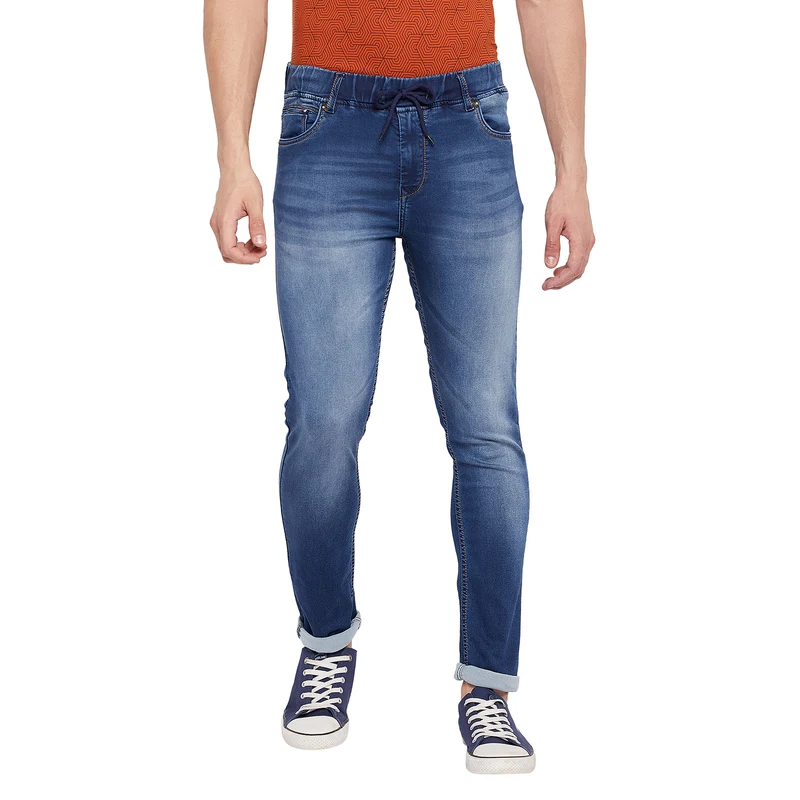 Duke Urban Men Slim Fit Stretchable Jeans (SDD5205) 34 / Blue / Washed