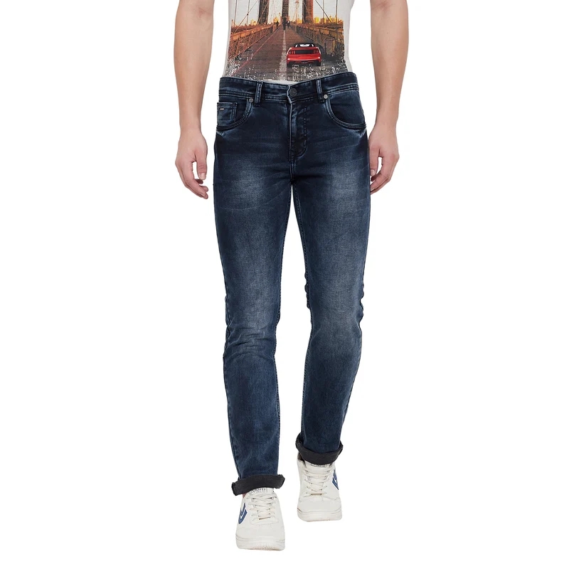 Duke Stardust Men Slim Fit Stretchable Jeans (SDD5207) Blue / 38 / Washed
