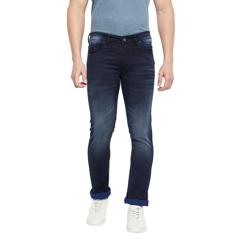 Duke Stardust Men Slim Fit Stretchable Jeans (SDD5216) D.Blue / 32 / Washed