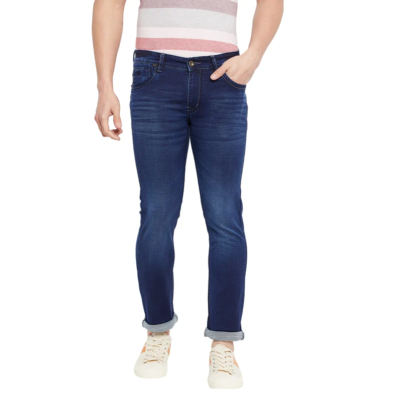 Duke Stardust Men Slim Fit Stretchable Jeans (SDD5236) Indigo / 32 / Washed