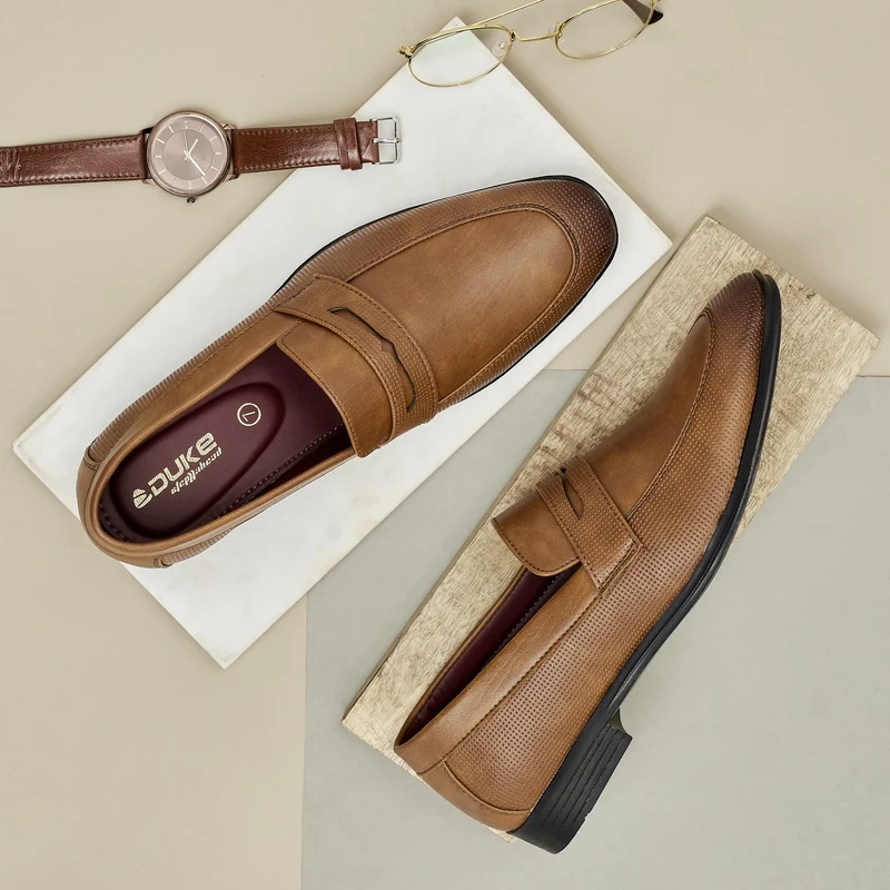 Duke Men Formal Shoes (FWD5018) 9 UK / Tan / Solid