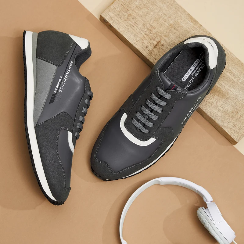 Duke Men Sneakers (FWOL798) Grey / UK 7 / Colorblocked