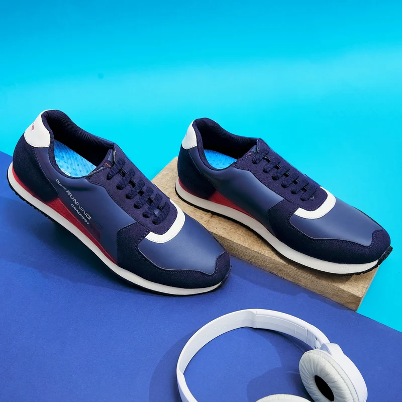 Duke Men Sneakers (FWOL798) Navy / UK 9 / Colorblocked