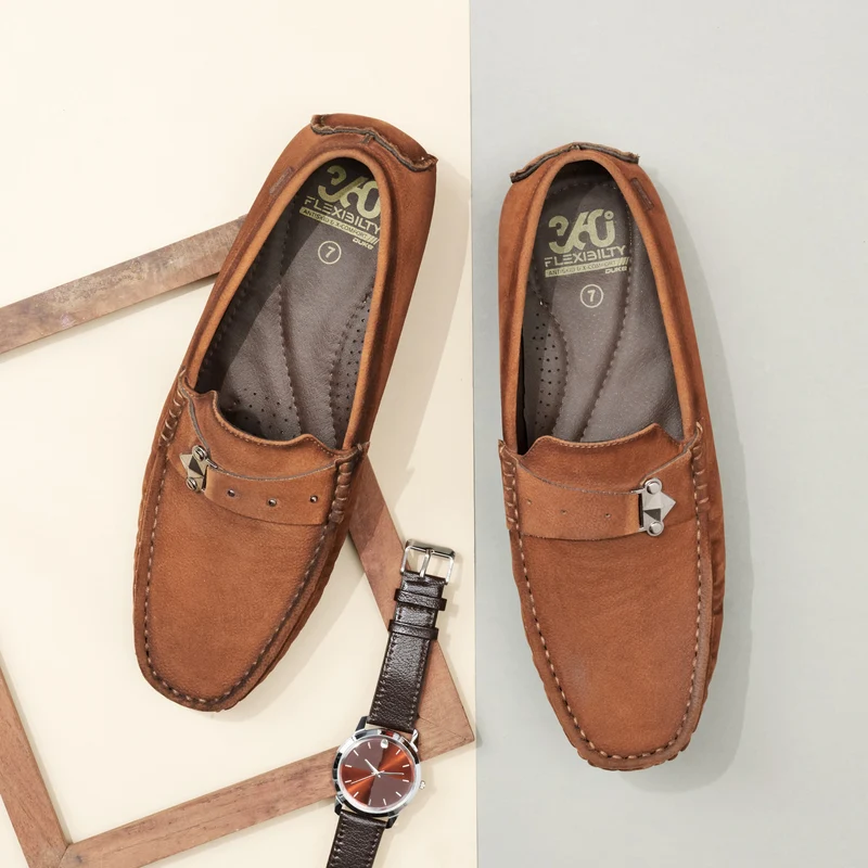 Duke Men Loafers (FWOL815) Tan / UK 6 / Solid