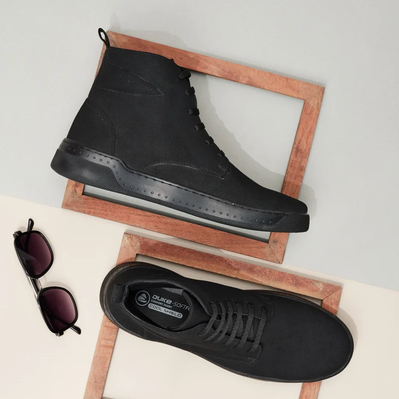 Duke Men Boots (FWOL828) Black / UK 8 / Solid Contrast