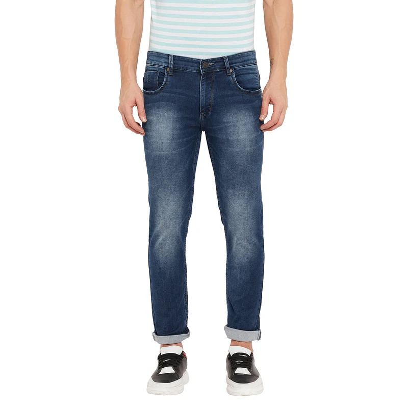 Duke Urban Men Slim Fit Stretchable Jeans (SDD5123R) Stone / 38 / Washed