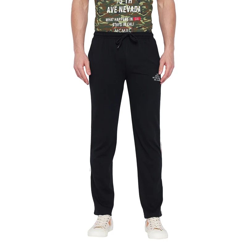 Duke Stardust Men Regular Track Pants (LF5622) Black / L / Solid